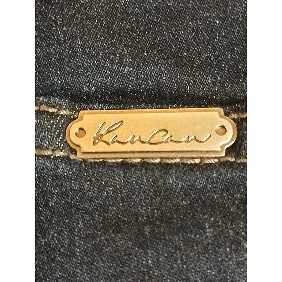 KANCAN Jeans Sz 27 Dark Wash Mid-rise Skinny Fit Excellent Condition - Picture 3 of 11